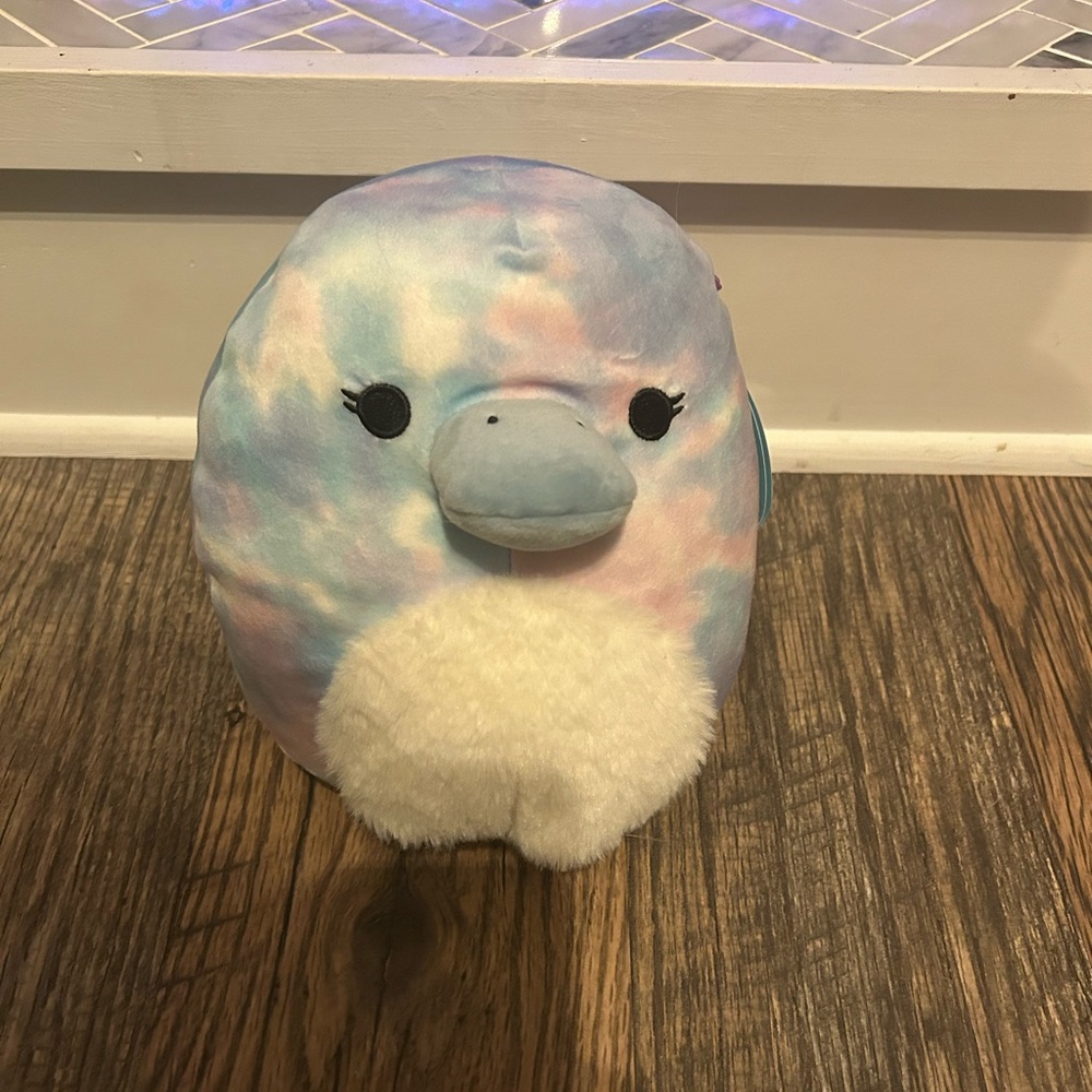 Squishmallows Blue and Pink Tie-Dye Stuffed Animal